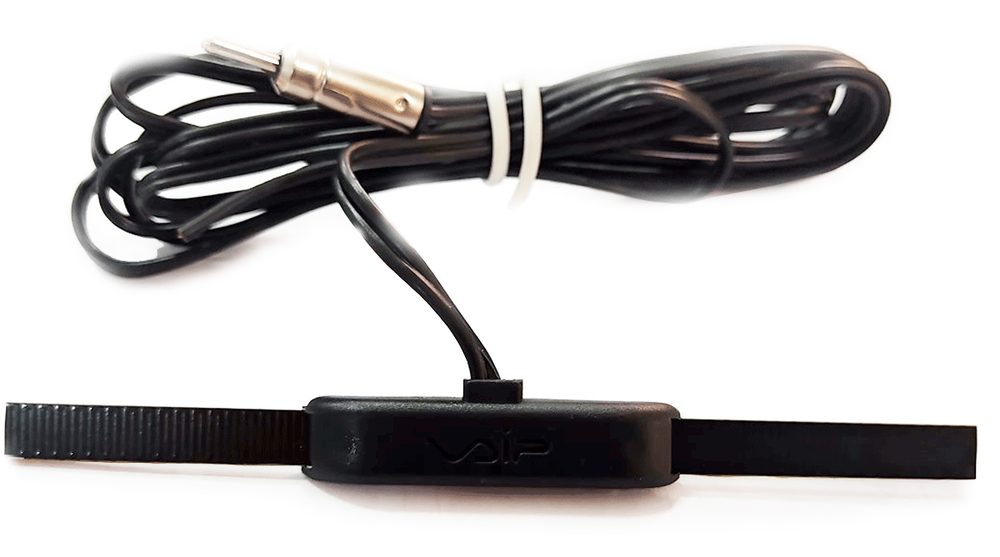 Antena Orion VAIP com o cabo de 2,48 metros enrolado