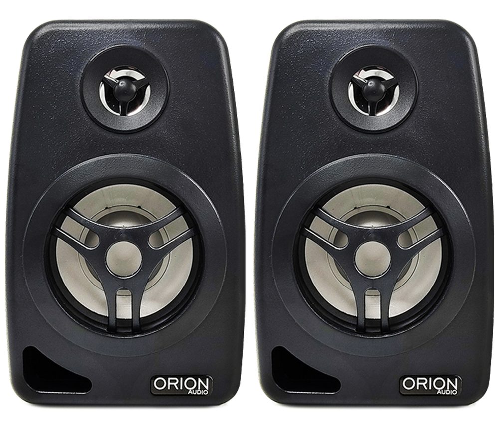 Par de caixas de som ambiente Orion 4 polegadas na cor preta