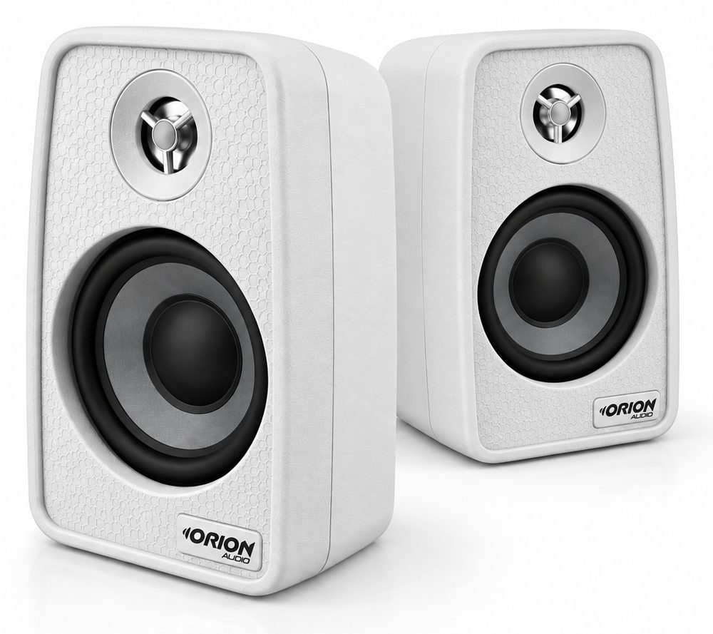 Par de caixas de som ambiente Orion 4 polegadas 70W na cor branca
