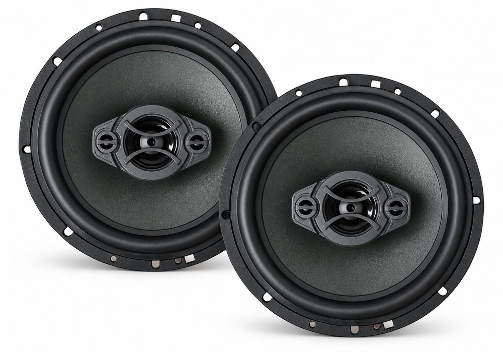 Par de alto-falantes Orion Quadriaxial 6 polegadas pretos