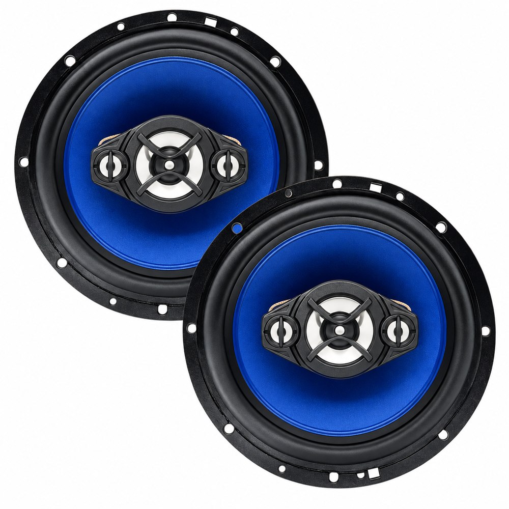 Par de alto-falantes Orion Quadriaxial 6 polegadas com cone azul